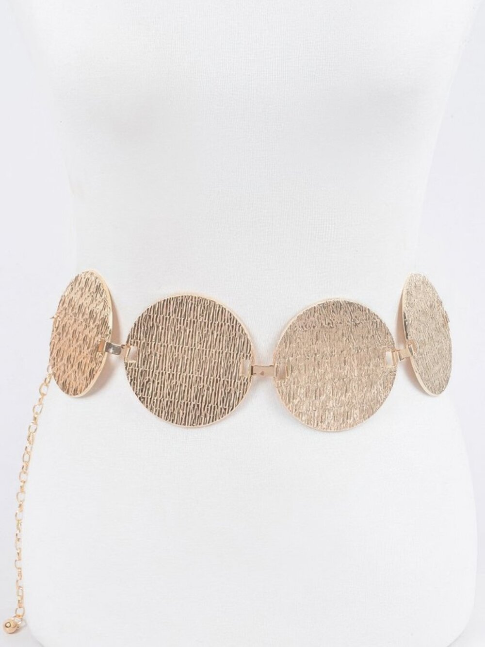 Iron Circular Plated Plus Size Belt